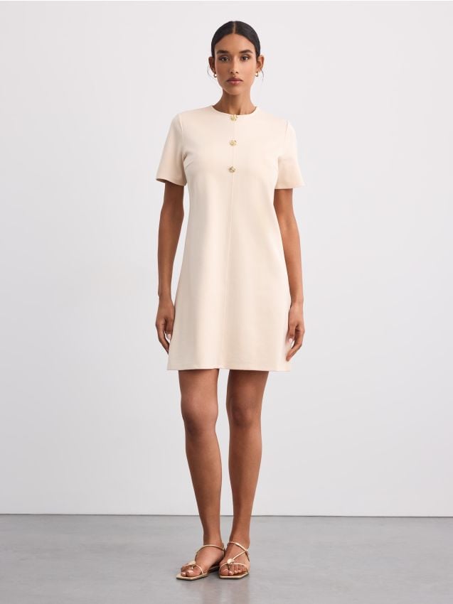 Mohito - LADIES` DRESS - krem