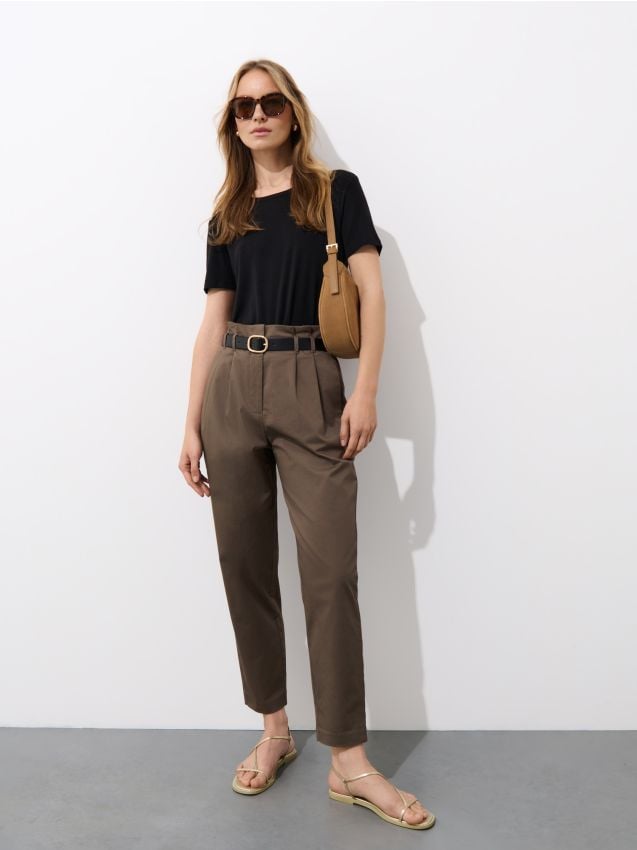 Paperbag hlače - MOHITO