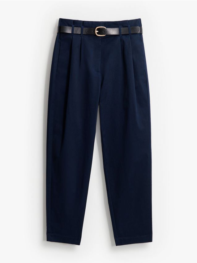 Mohito - Kroogitud värvliga püksid - navy