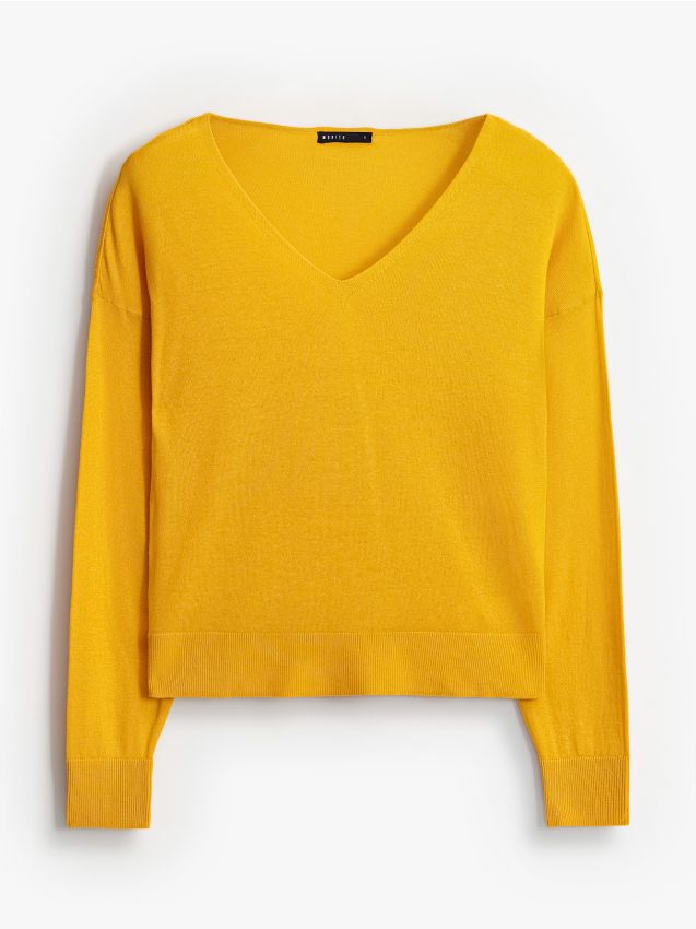 Sweter z bawełny i lyocellu
