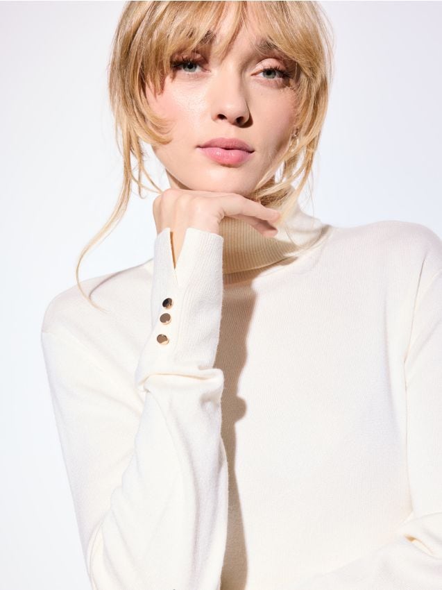 Pulover cu guler polo