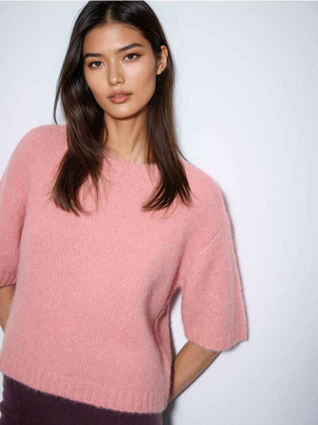 Pulover cu adaos de lână