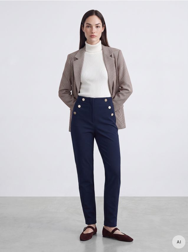 Mohito - Pantaloni skinny - Bleu marin