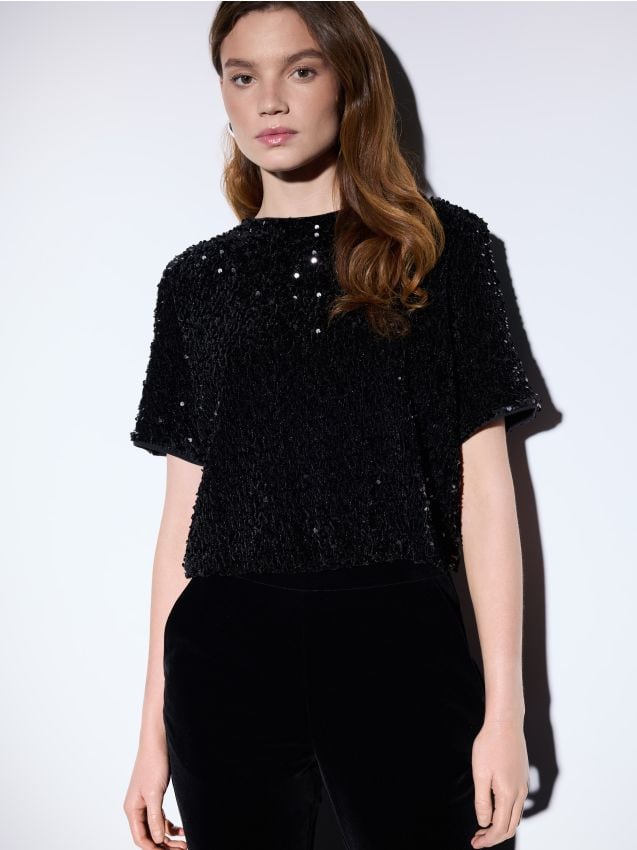 Bluză cu paiete