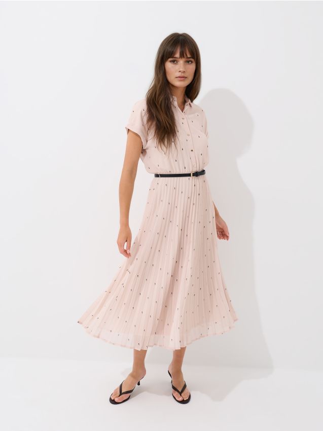 Rochie midi tip cămașă