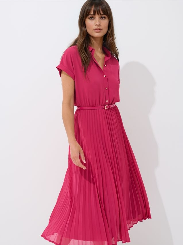 Rochie midi tip cămașă