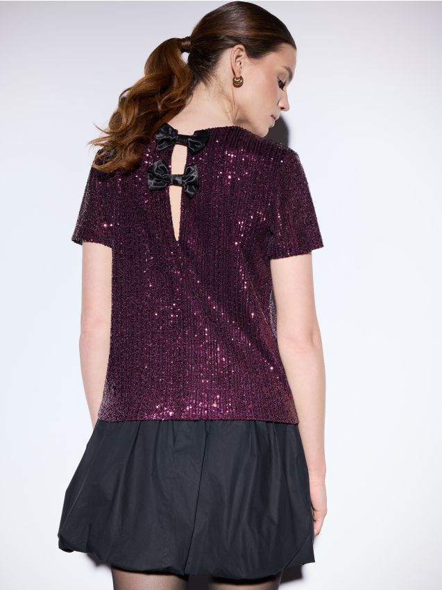 Bluză cu paiete