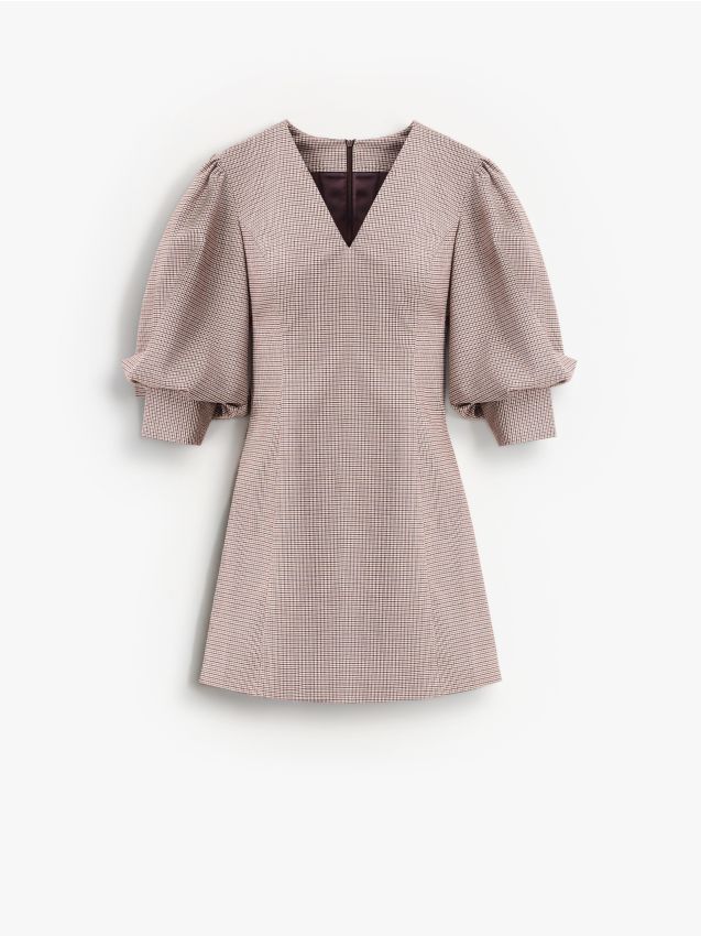 Karirana mini haljina