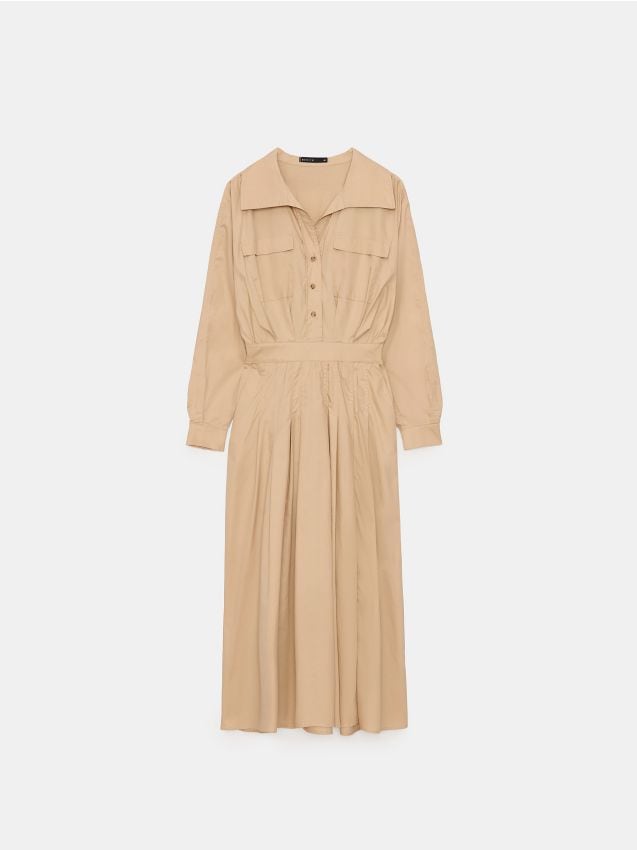 Rochie midi tip cămașă