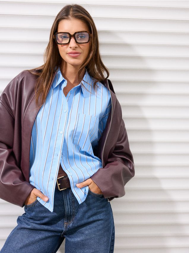 Сорочка у смужку - MOHITO