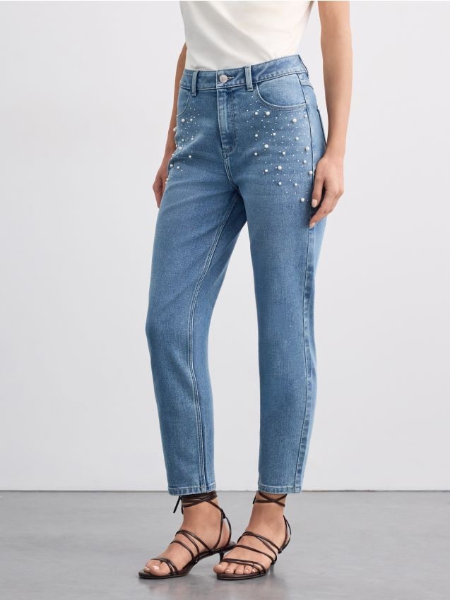 Mohito - Slim Farmerke mom kroja - plava