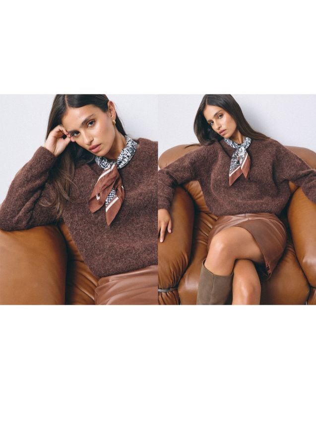 Pulover cu lână alpaca