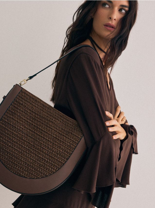 Mohito - Чанта тип кошница - тъмно кафяво