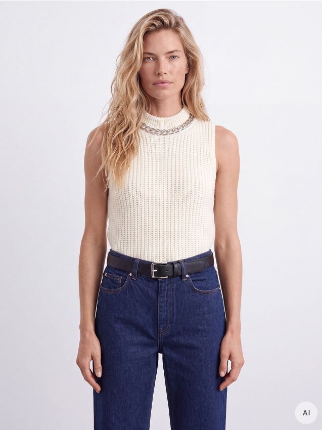 Top din tricot