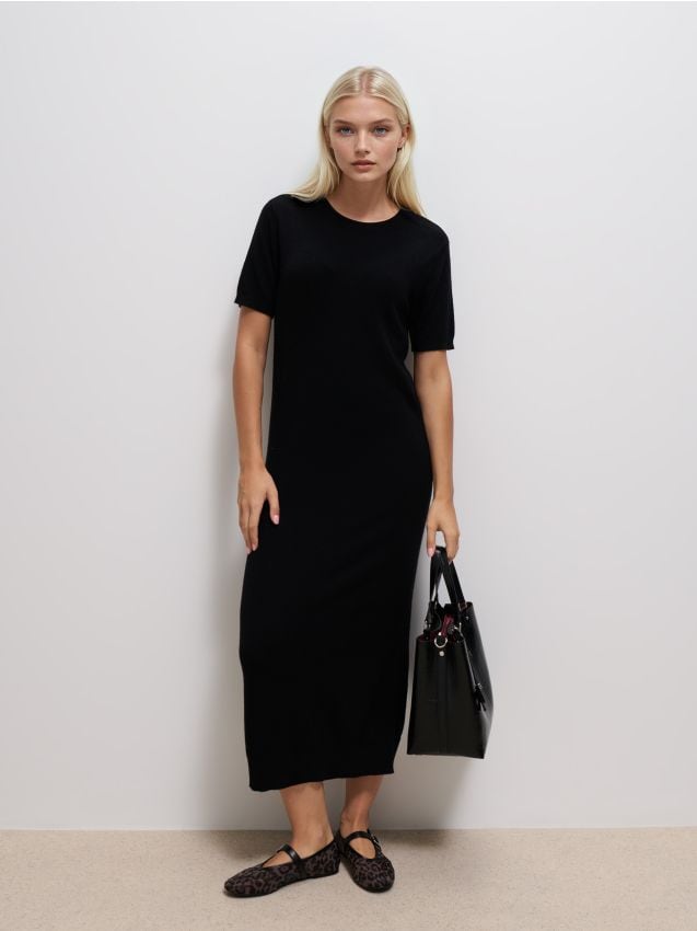 Rochie tricotată midi