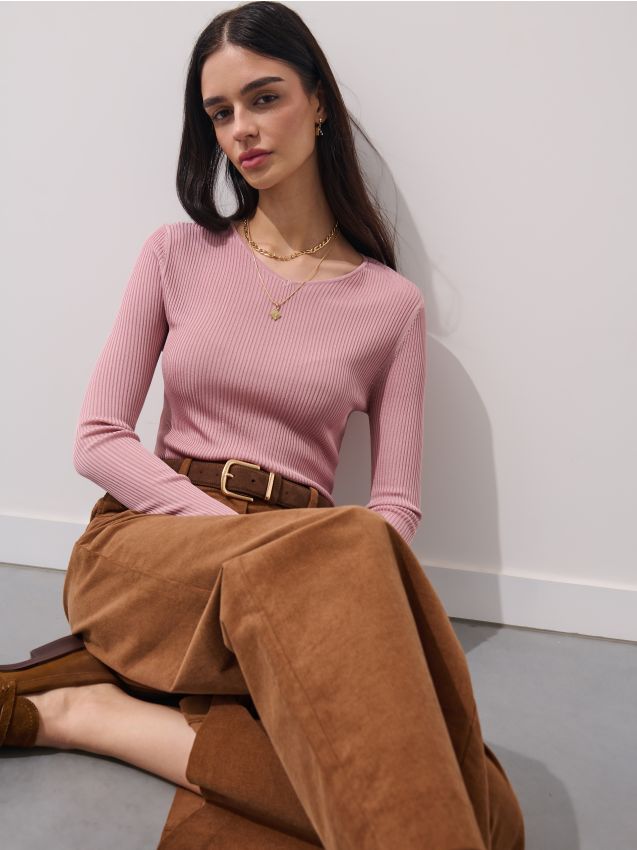 Pantaloni wide leg