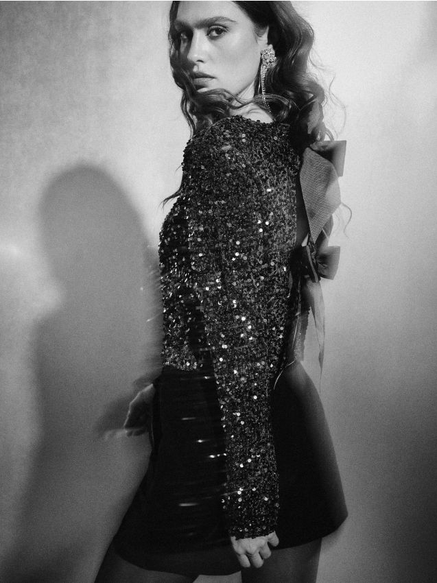 Mohito - Блуза с пайети - фуксия