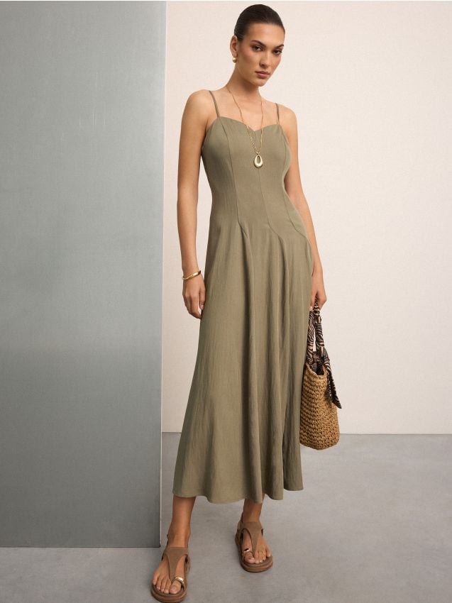 Rochie maxi cu bretele
