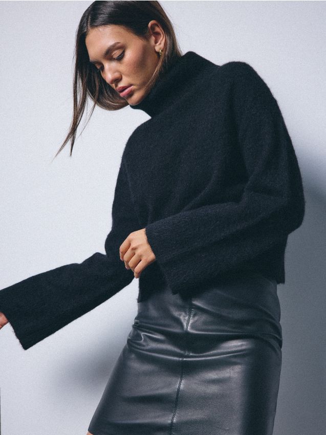 Pulover cu lână alpaca