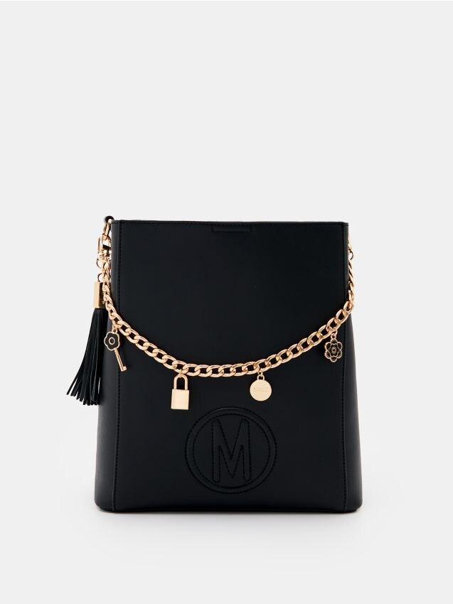 xomgページ Zamszowa torebka shopper z saszetką Kolor hibiskus