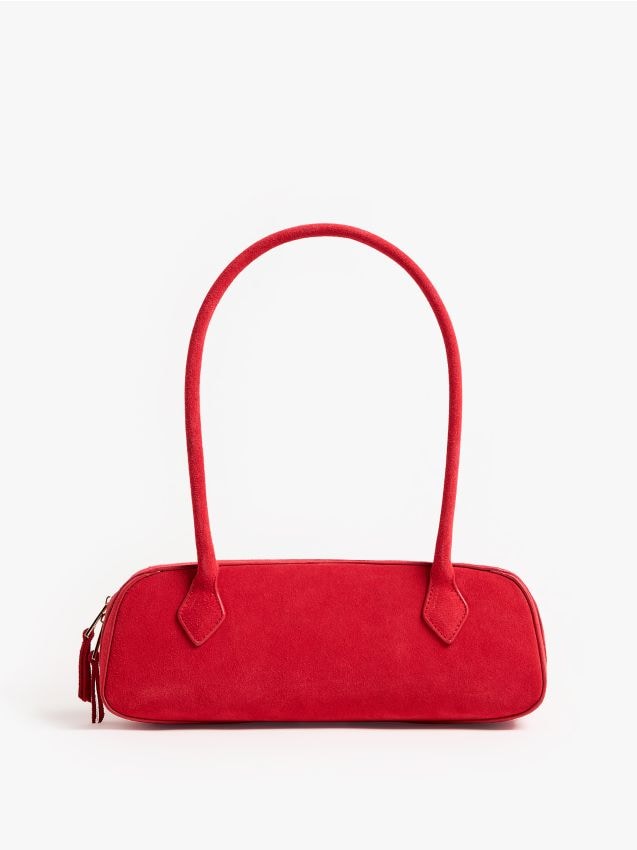 Geantă din piele întoarsă