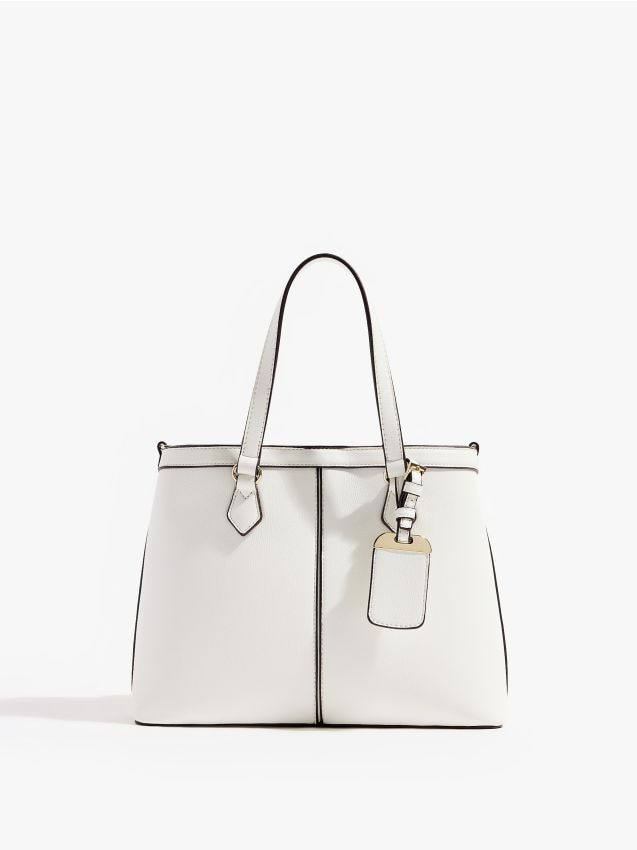 Geantă din piele întoarsă culoare Beige - MOHITO - 879CH-80X