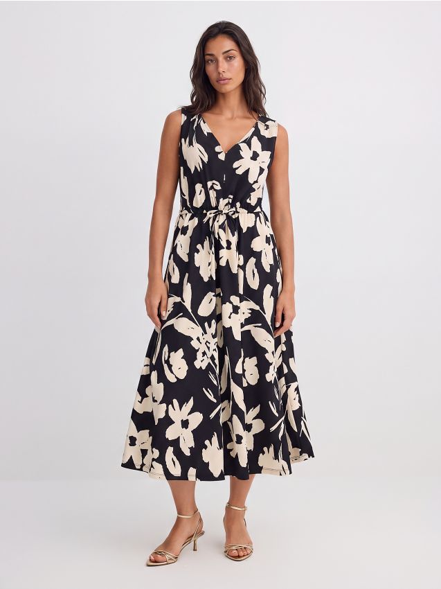 Rochie midi bufantă