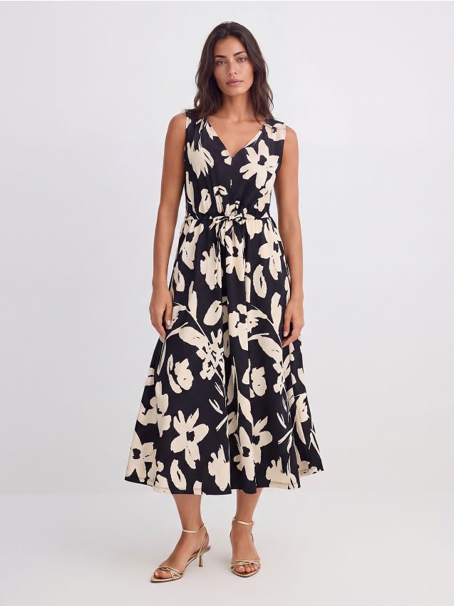 Rochie midi bufantă