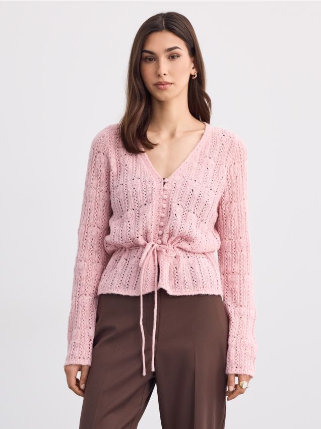 Mohito - LADIES` SWEATER - пастелно розово