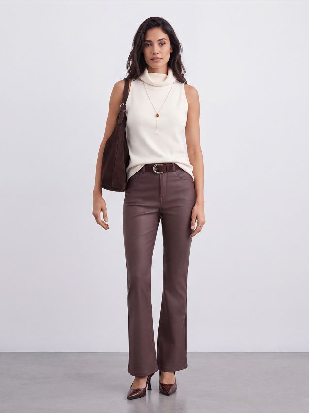 Mohito - LADIES` TROUSERS - Punakaspruun