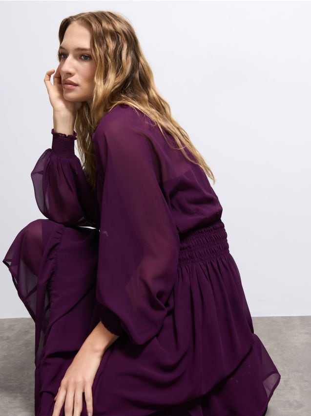 Rochie maxi din șifon