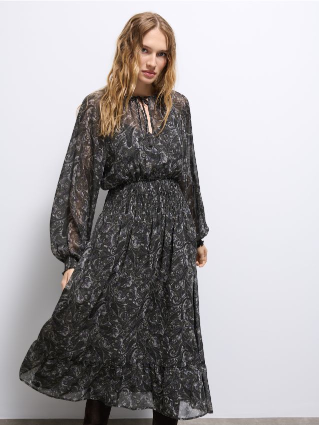 Rochie maxi din șifon