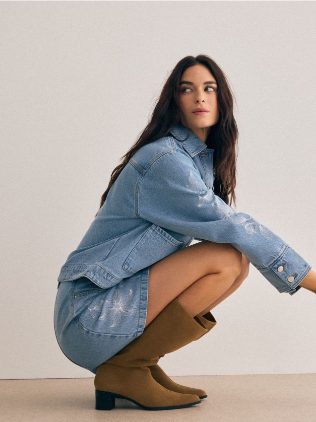 Fustă mini de blugi