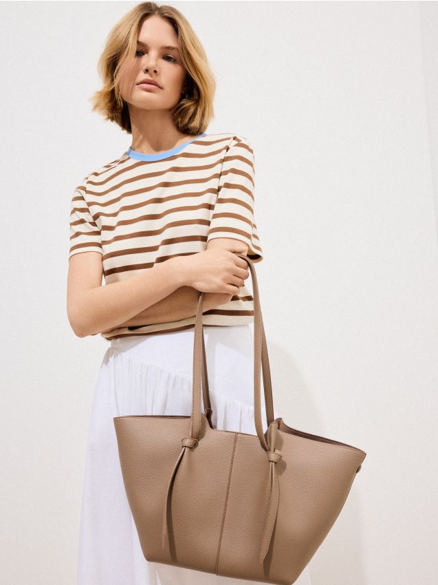 Geantă shopper culoare Beige - MOHITO - 501IQ-80X