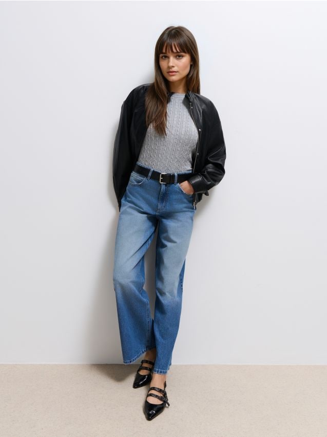 Blugi wide leg