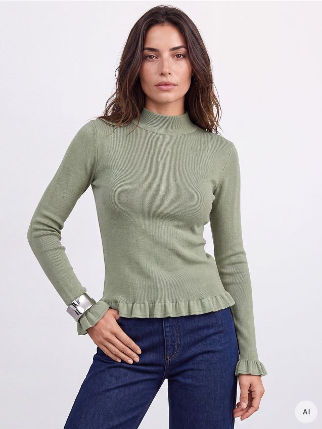 Pulover cu peplum