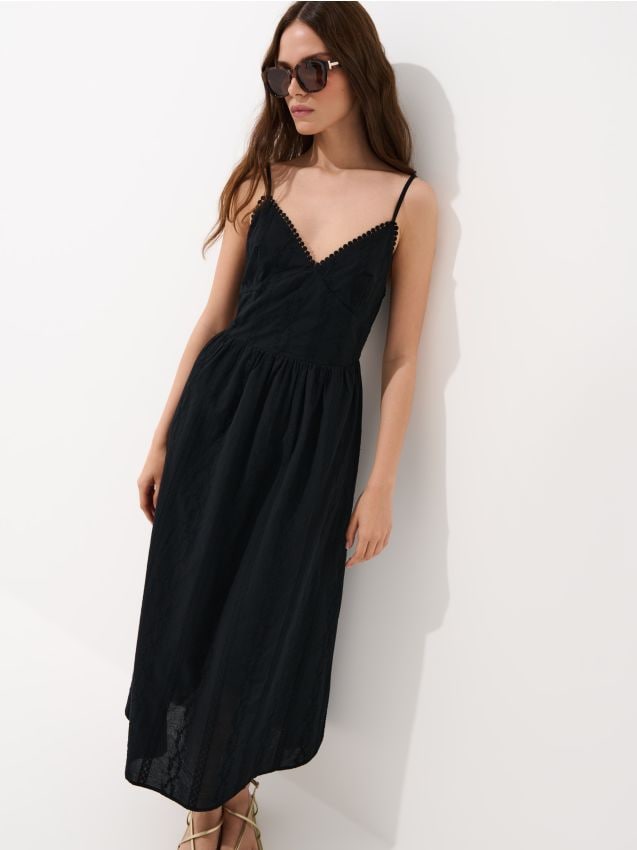 Rochie de bumbac maxi
