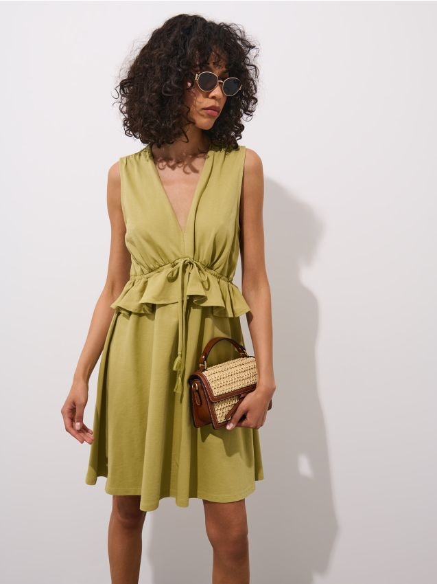 Rochie mini din bumbac