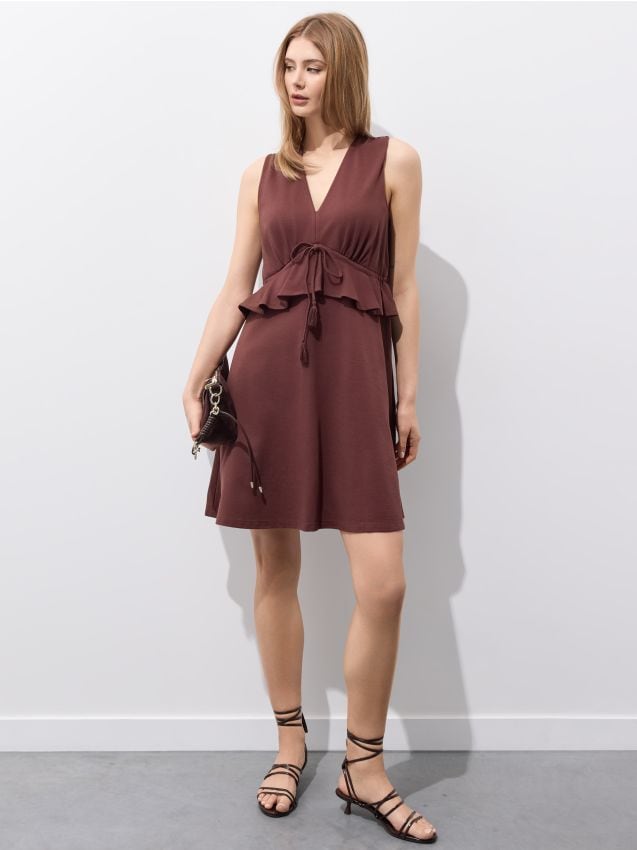 Rochie mini din bumbac