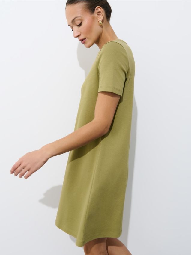 Rochie mini din bumbac