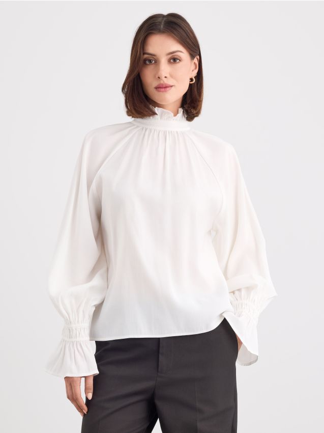 Bluza s ovratnikom-stand-up