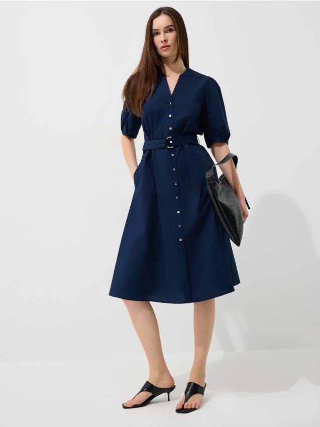 Mohito - Миди рокля тип риза - нави