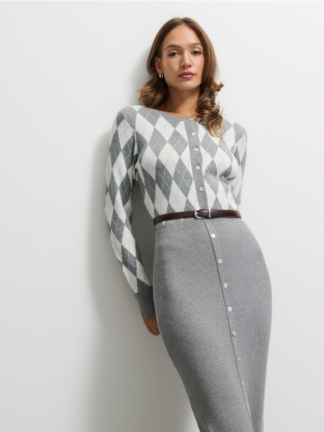 Rochie midi tip pulover