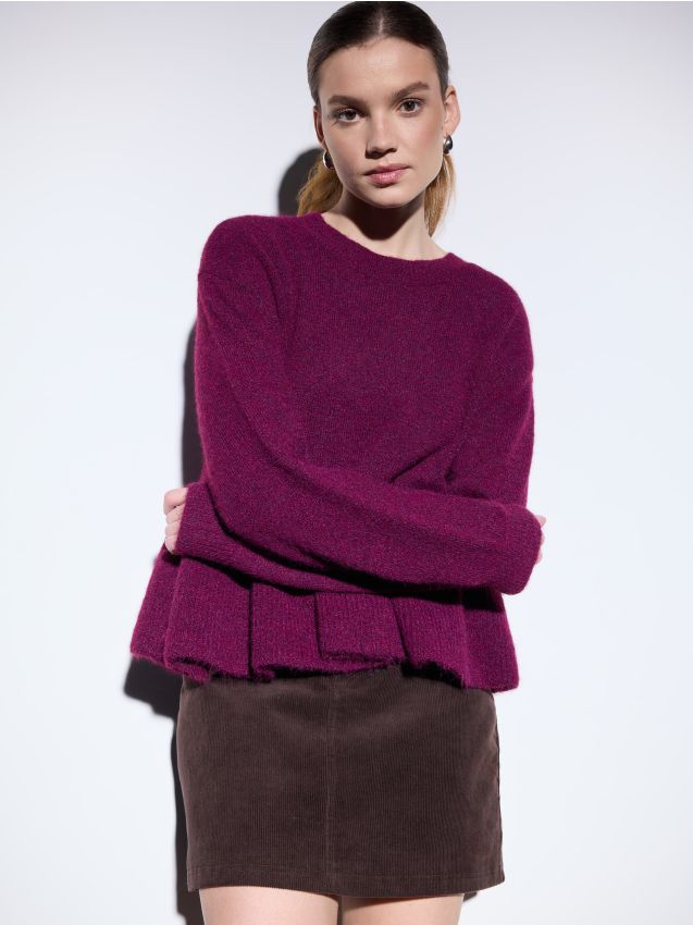 Pulover cu adaos de lână