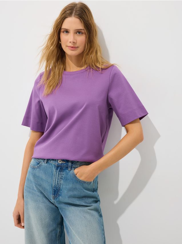 Mohito - Памучна тениска - лилаво