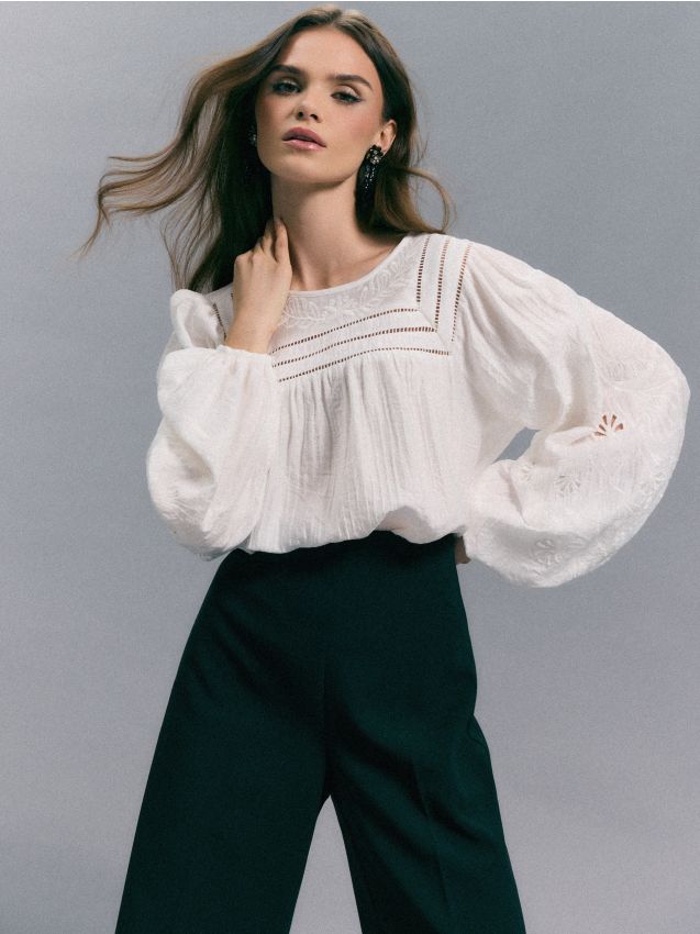 Mohito - Viscose rich blouse - кремaво