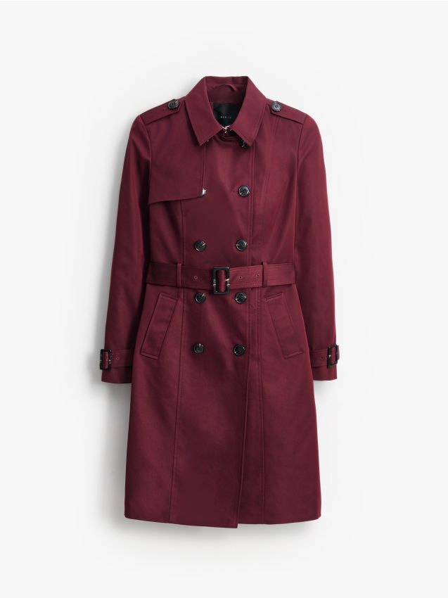 LADIES` COAT & BELT - MOHITO
