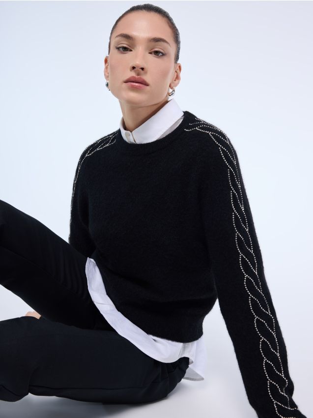 Pulover cu lână alpaca