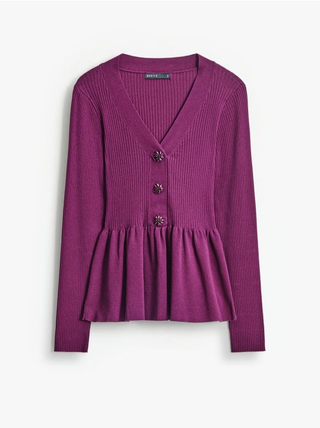 Mohito - Пуловер с волани - кестеняво