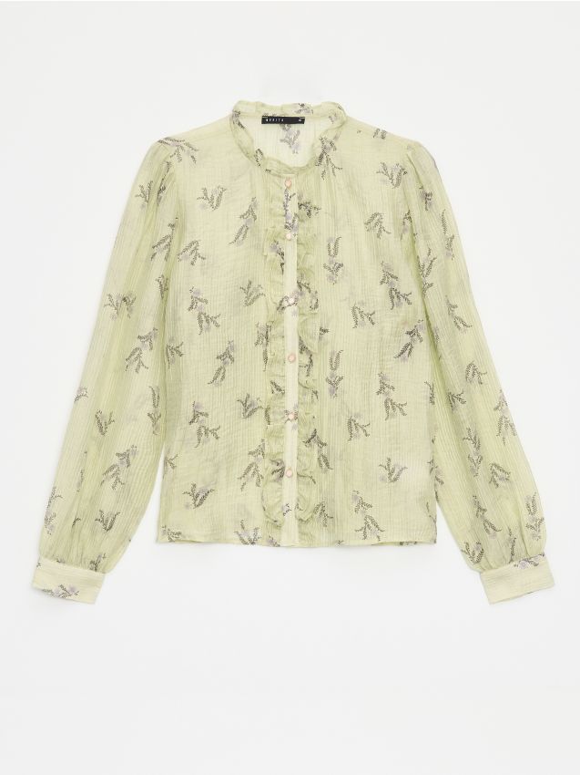 Mohito - Bluse aus Lyocell-Mix - Grün